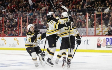Bruins Defeat Senators, Officials 3-2 in Double OT To Stay Alive
