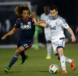 Revolution Academy producy Zachary Hariveaux challenges Vancouver&#039;s Marco Bustos in a match before the tounament