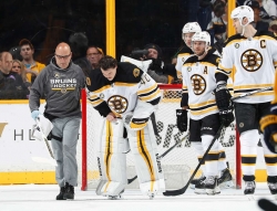 Tuukka Rask Injured In Bruins&#039; 2-1 Loss to Predators