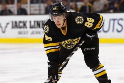 David Pastrnak continues to be an offensive bright spot for the Bruins this year.