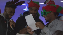 Boston Celtics head to Boston Children&#039;s Hospital to spread holiday cheer