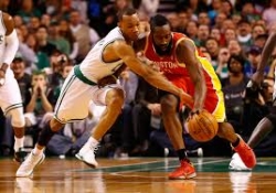 Is It Possible for Boston Celtics to Slow Down James Harden Enough to Get W v Houston Rockets?