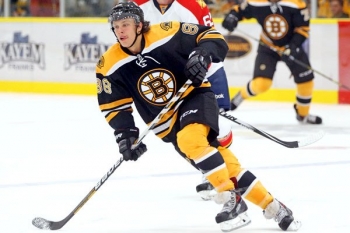 David Pastrnak scored the game-tying goal in the second period of Game 3.