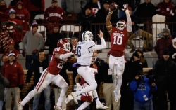 The Sooners bat down the potential game-winning two-point conversion against TCU on Saturday night.