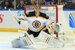 Anton Khudobin has been placed on waivers by the Bruins.