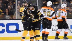 Brad Marchand Leads Offensive Explosion in B&#039;s 6-3 Matinee Win Over Flyers